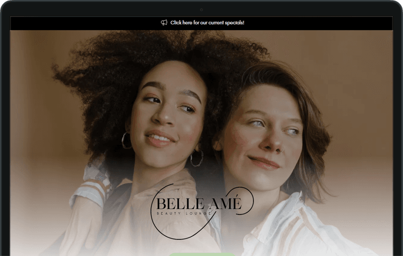 Beauty Lounge Landing Page & Booking System